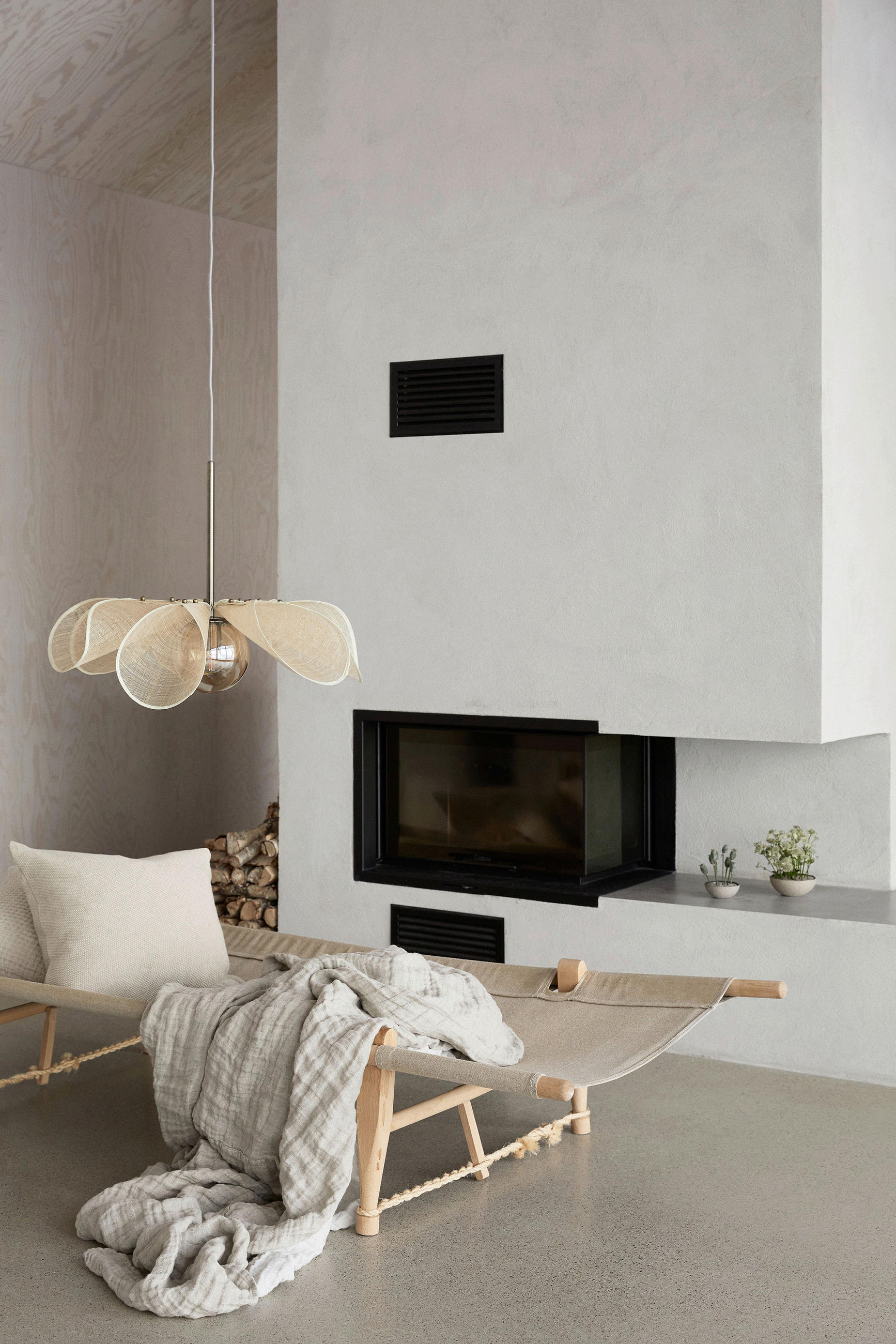 PENDELLEUCHTE STYRKA 63/50/63 cm   - Beige/Messingfarben, Basics (63/50/63cm) - Markslöjd