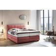 BOXSPRINGBETT 200/200 cm  in Bordeaux  - Wengefarben/Bordeaux, KONVENTIONELL, Holz/Textil (200/200cm) - Novel