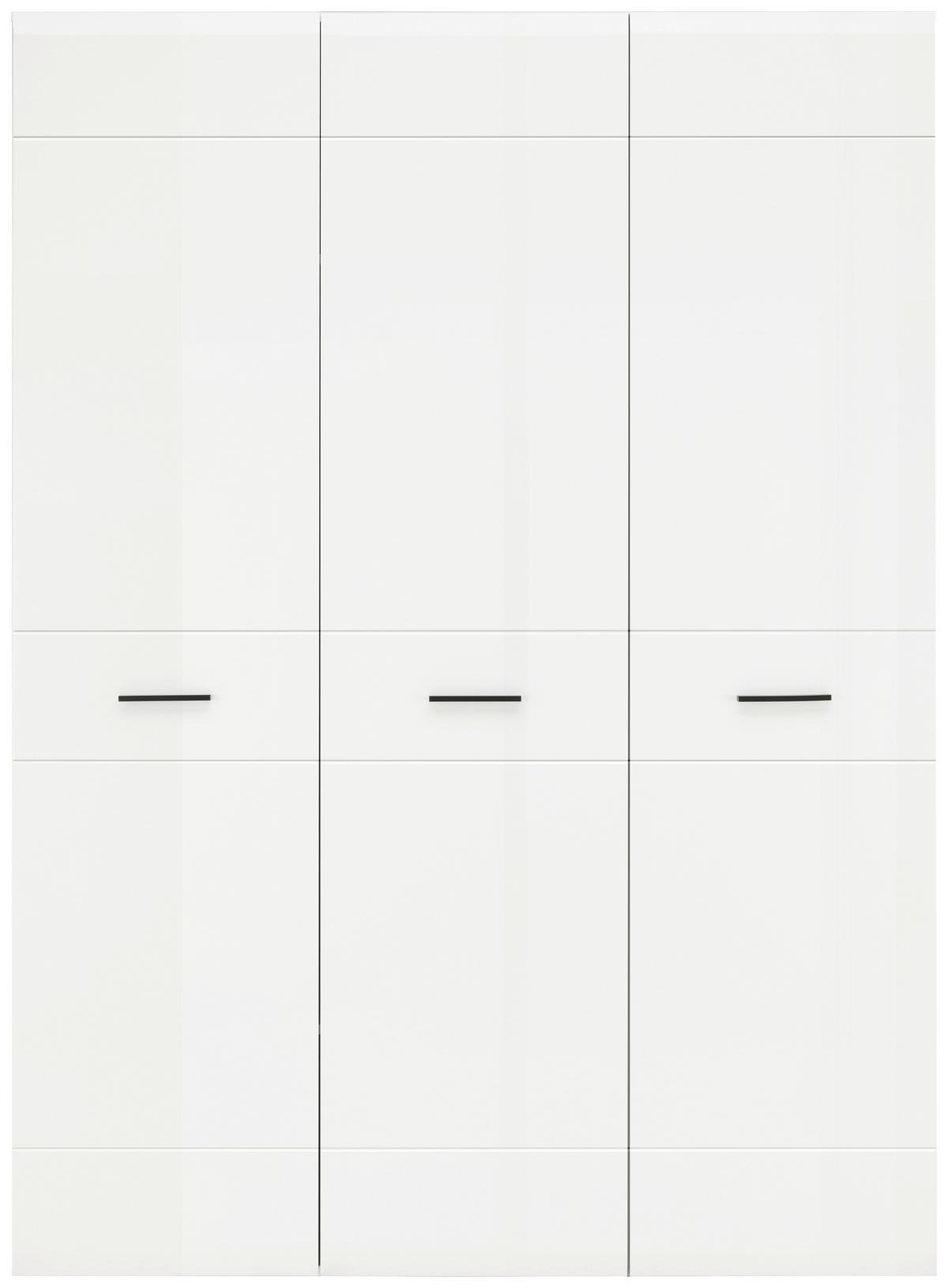 NYÍLÓAJTÓS SZEKRÉNY fehér  - fehér, Basics, műanyag/faalapú anyag (150/206,2/59,6cm) - Hom`in