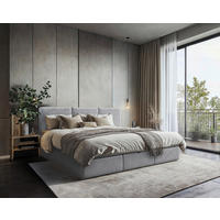 FAMILIENBETT - Dunkelgrau/Schwarz, MODERN, Holz/Kunststoff (270/200cm) - MID.YOU