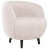 SESSEL Webstoff Creme    - Creme/Schwarz, Design, Holz/Textil (72/72/76cm) - LOOKS by W.Joop
