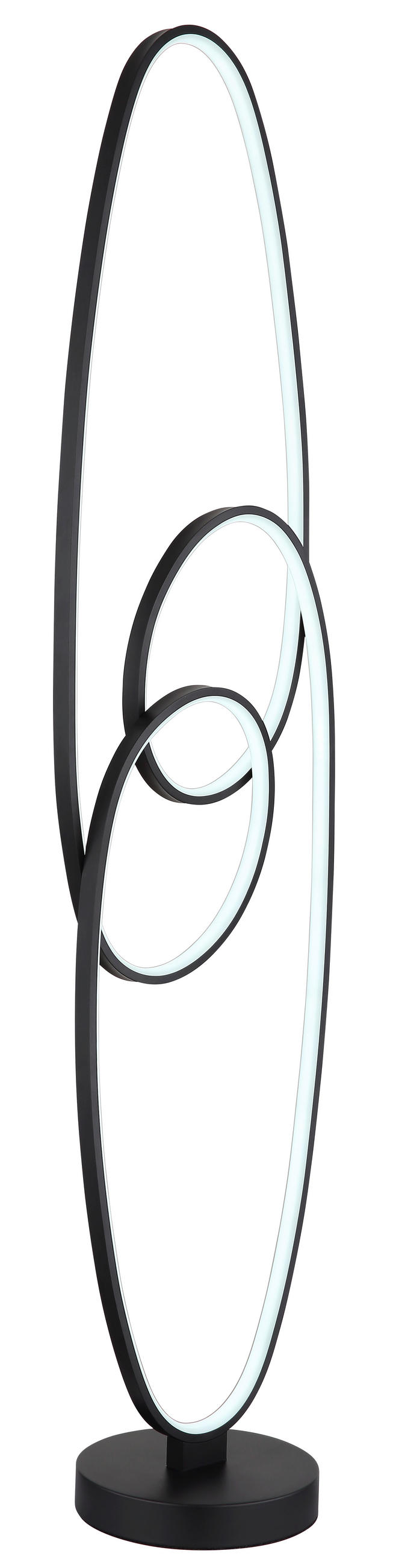 STOJACÍ LED LAMPA, 29/20/122 cm - bílá/černá, Design, kov/plast (29/20/122cm) - Globo