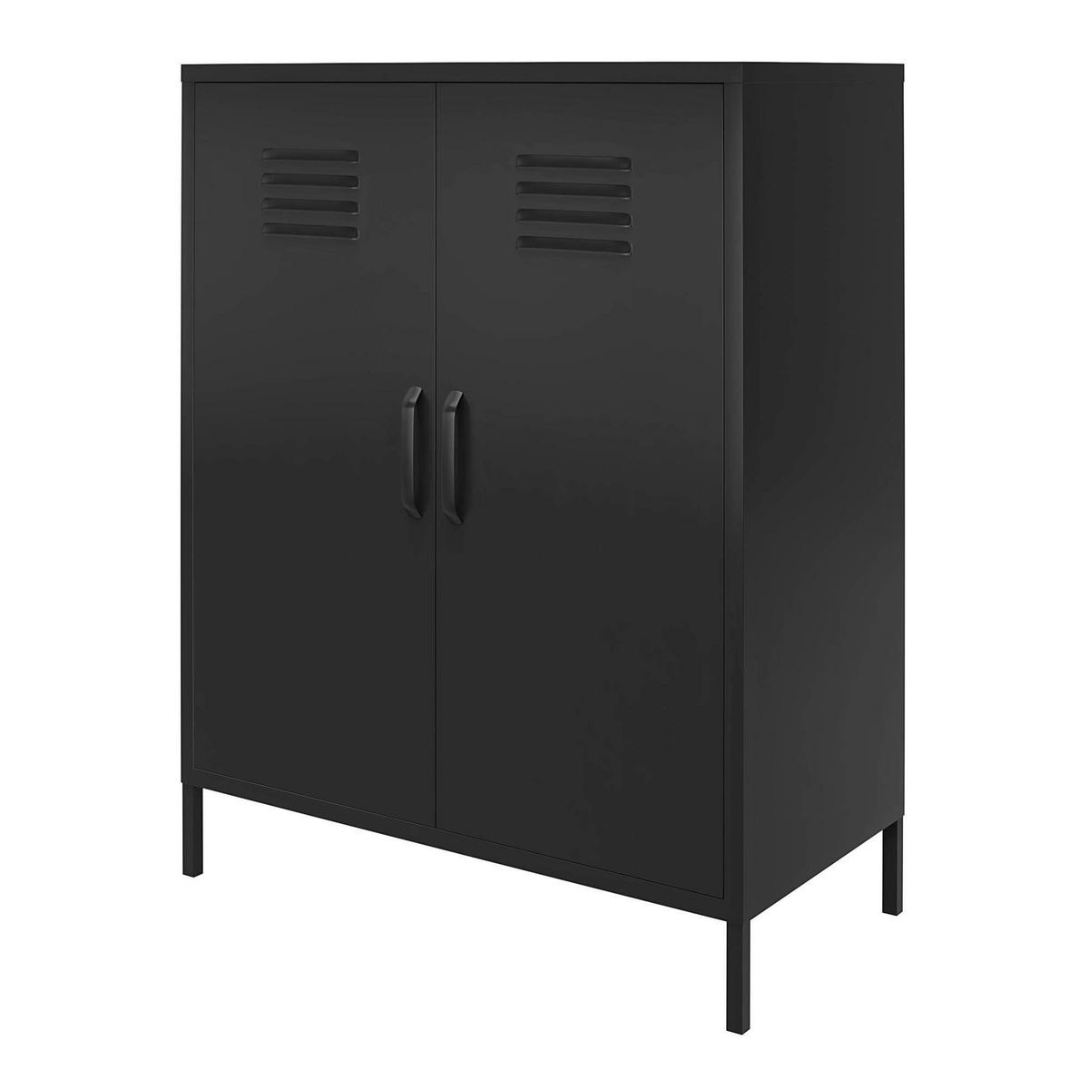SIDEBOARD Mission District  in 40/102/80 cm  - Schwarz, Design, Metall (40/102/80cm) - MID.YOU
