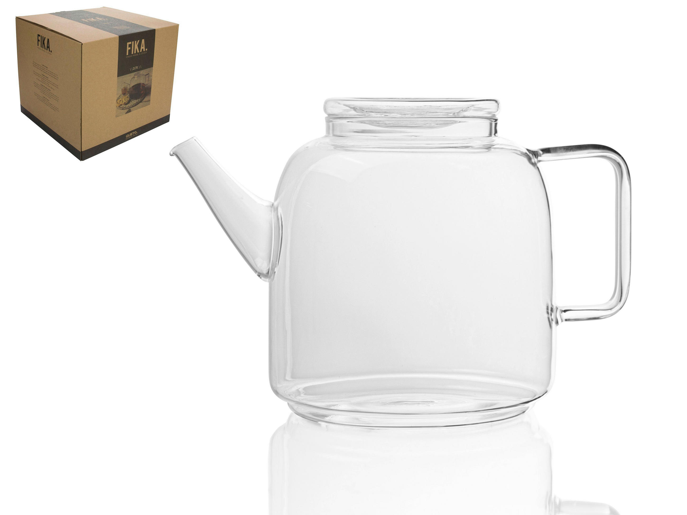 VRČ ZA ČAJ    - prozirno, Basics, staklo (22/15/18cm) - Gusta