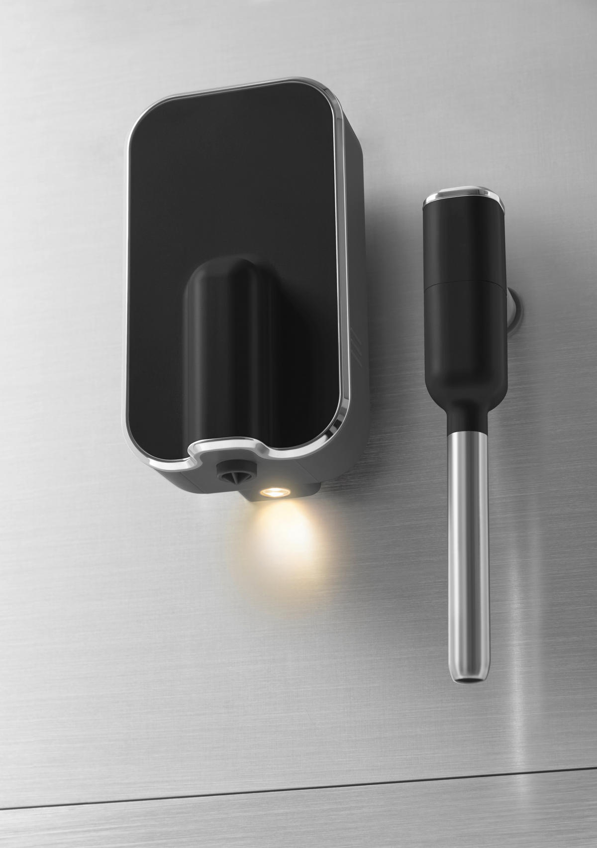 KAFFEEVOLLAUTOMAT  - Edelstahlfarben/Schwarz, Basics, Kunststoff/Metall (18/33,6/43,3cm) - SMEG