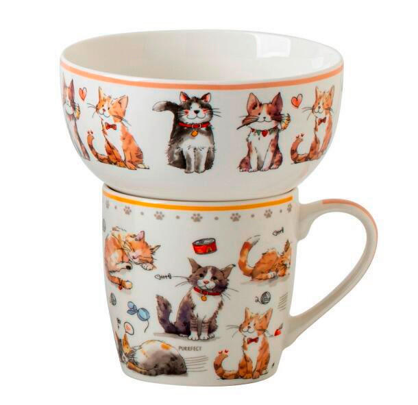 HRNČEK NA KÁVU nový kostný porcelán (new bone china) keramika  - viacfarebná, Lifestyle, keramika - Novel