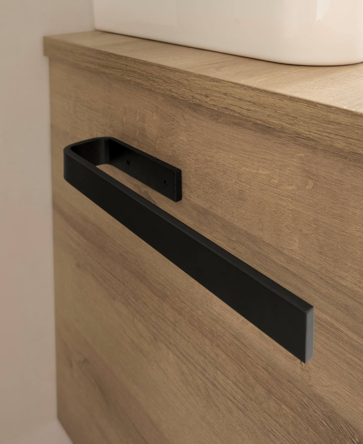 BADEZIMMER 4-teilig  in 152 cm  - Eichefarben/Weiß, Design, Glas/Keramik (152cm) - Musterring