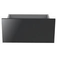 SCHUBLADE 45/22/37 cm   - Anthrazit Hochglanz, KONVENTIONELL, Holzwerkstoff (45/22/37cm) - Hom`in