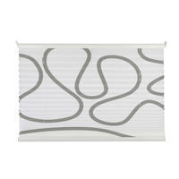PLISSEE  halbtransparent   100/130 cm   - Taupe/Weiß, Design, Textil (100/130cm)