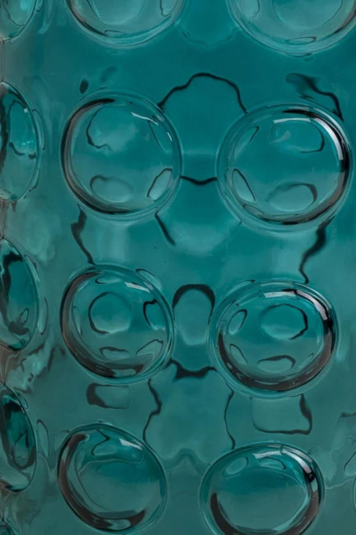 BEISTELLTISCH 50/50/52 cm Blau, Goldfarben, Schwarz Hochglanz rund  - Blau/Schwarz Hochglanz, Design, Glas/Metall (50/50/52cm) - Kare-Design