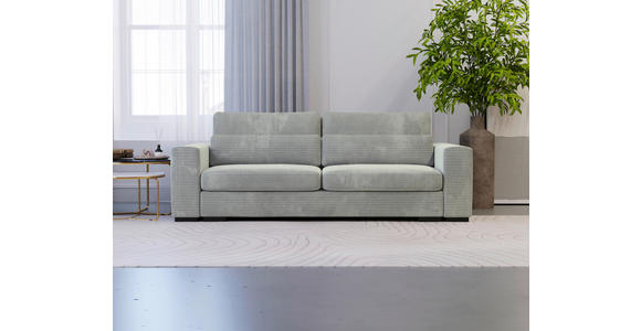 SCHLAFSOFA in Flachgewebe Grau  - Schwarz/Grau, KONVENTIONELL, Kunststoff/Textil (236/78/114cm) - Carryhome