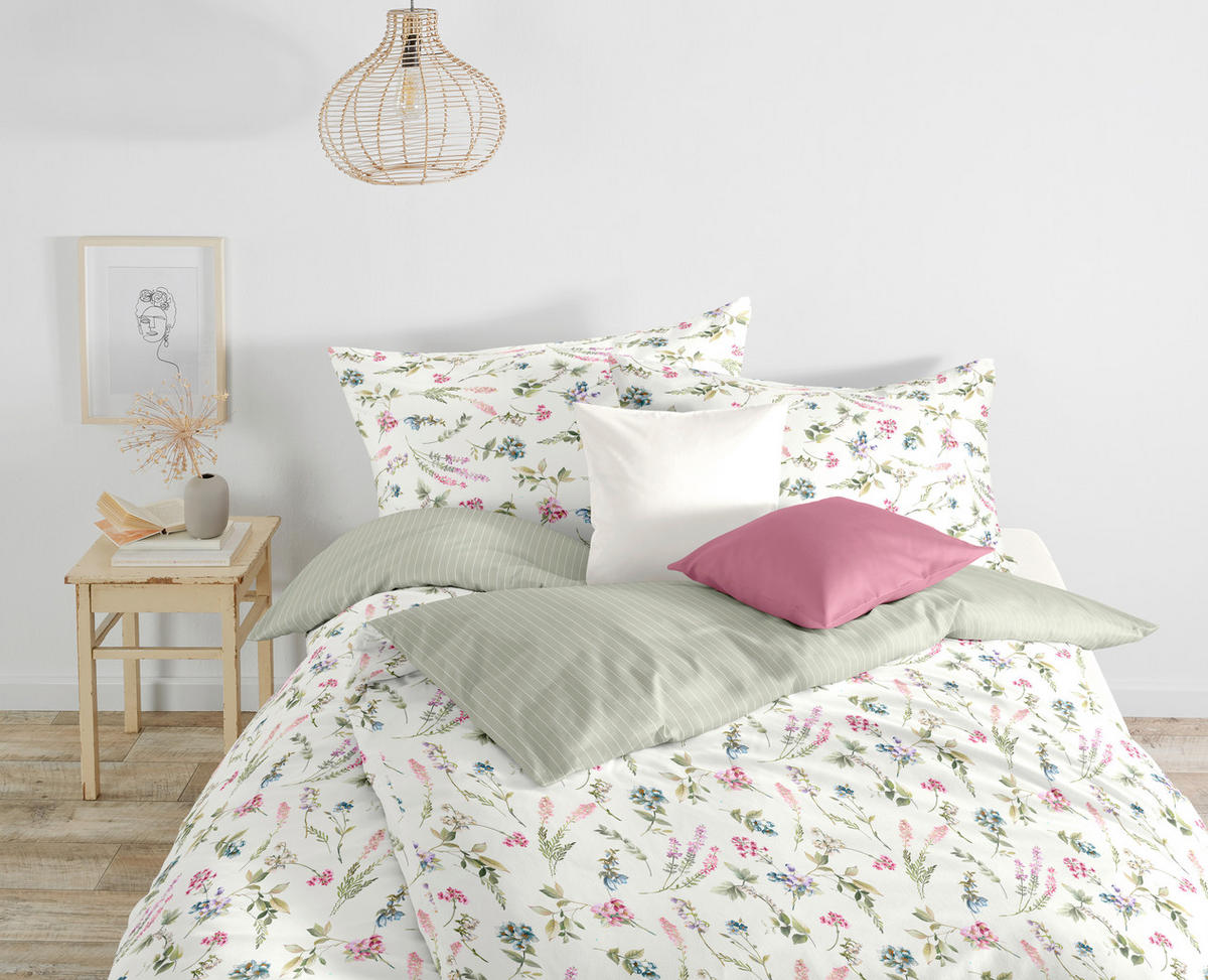 POSTELJINA 140/200 cm  LUXURY  - svijetlo ružičasta/bijela, Konvencionalno, tekstil (140/200cm) - Fleuresse