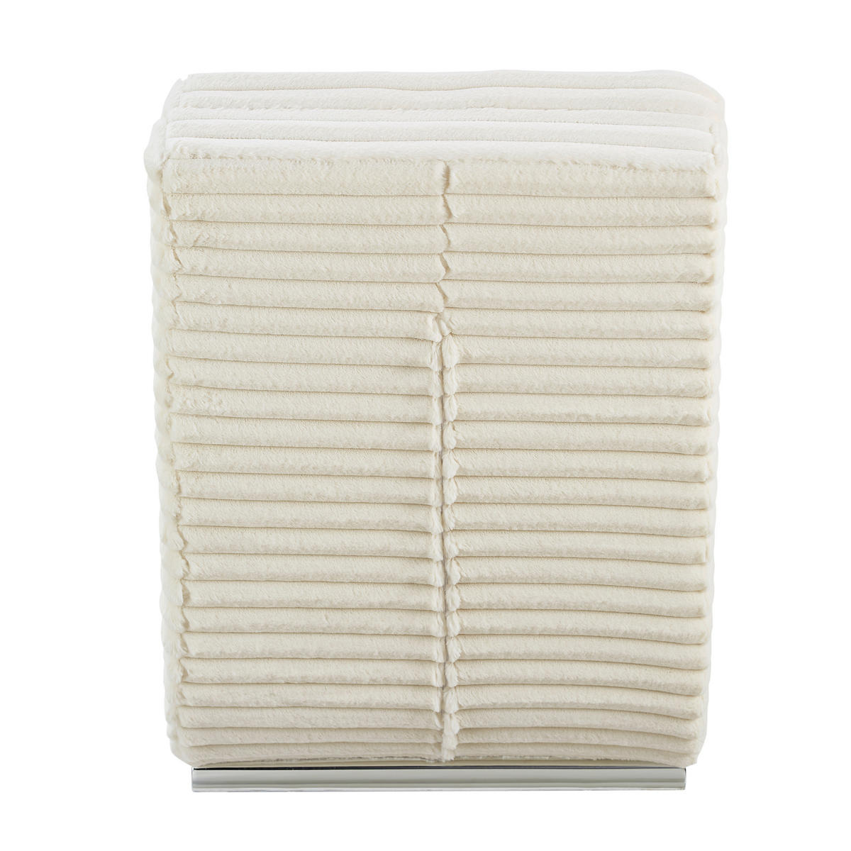 RELAXLIEGE in Cord, Plüsch Beige  - Chromfarben/Beige, MODERN, Textil/Metall (170/82/60cm) - Livetastic
