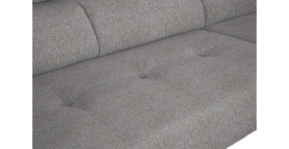 ECKSOFA in Webstoff Taupe 280/205 cm - Taupe/Schwarz, Design, Textil/Metall (280/205cm) - Xora