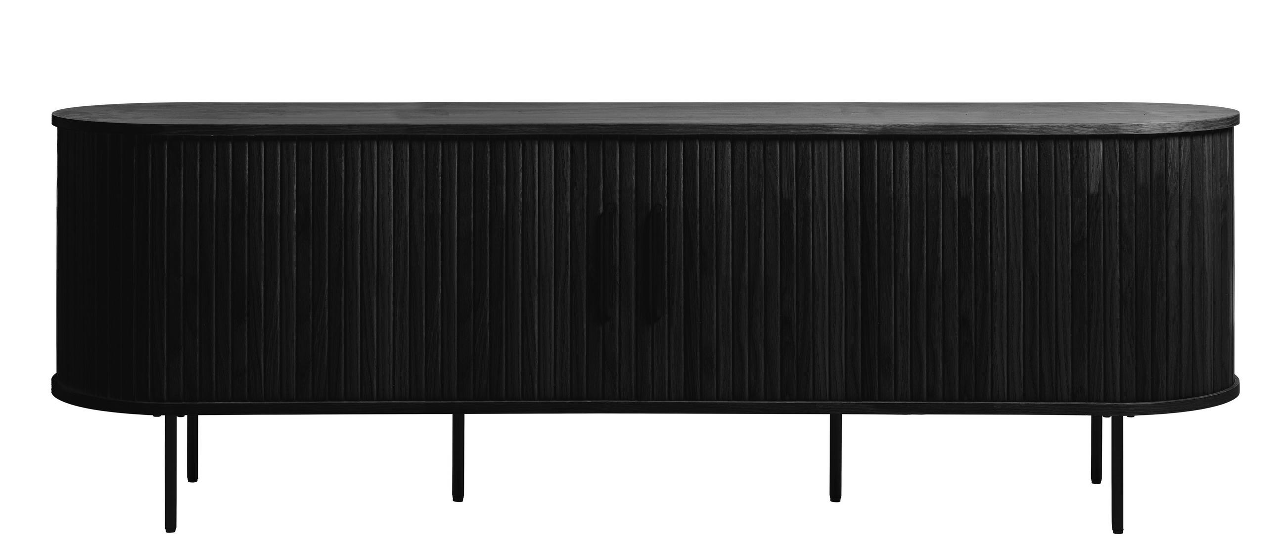 LOWBOARD  in 180/56/40 cm  - Schwarz, Trend, Holz/Holzwerkstoff (180/56/40cm) - home24