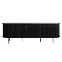 LOWBOARD  in 180/56/40 cm  - Schwarz, Trend, Holz/Holzwerkstoff (180/56/40cm) - Xora