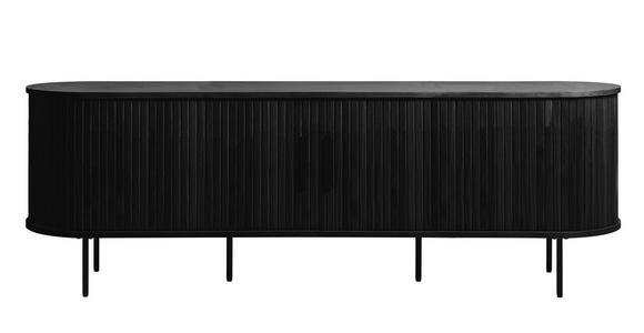 LOWBOARD in 180/56/40 cm - Schwarz, Trend, Holz/Holzwerkstoff (180/56/40cm) - Xora