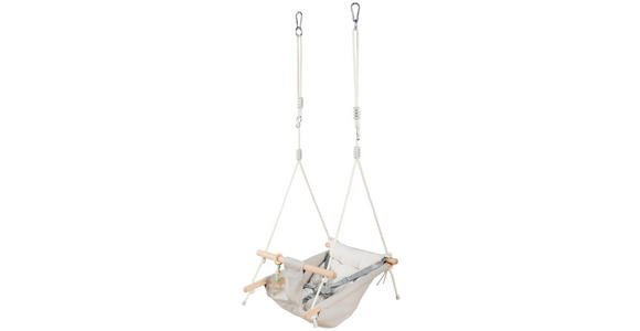 BABYSCHAUKEL ENJOY - Naturfarben/Weiß, Basics, Holz/Kunststoff (45/70/170cm) - My Baby Lou