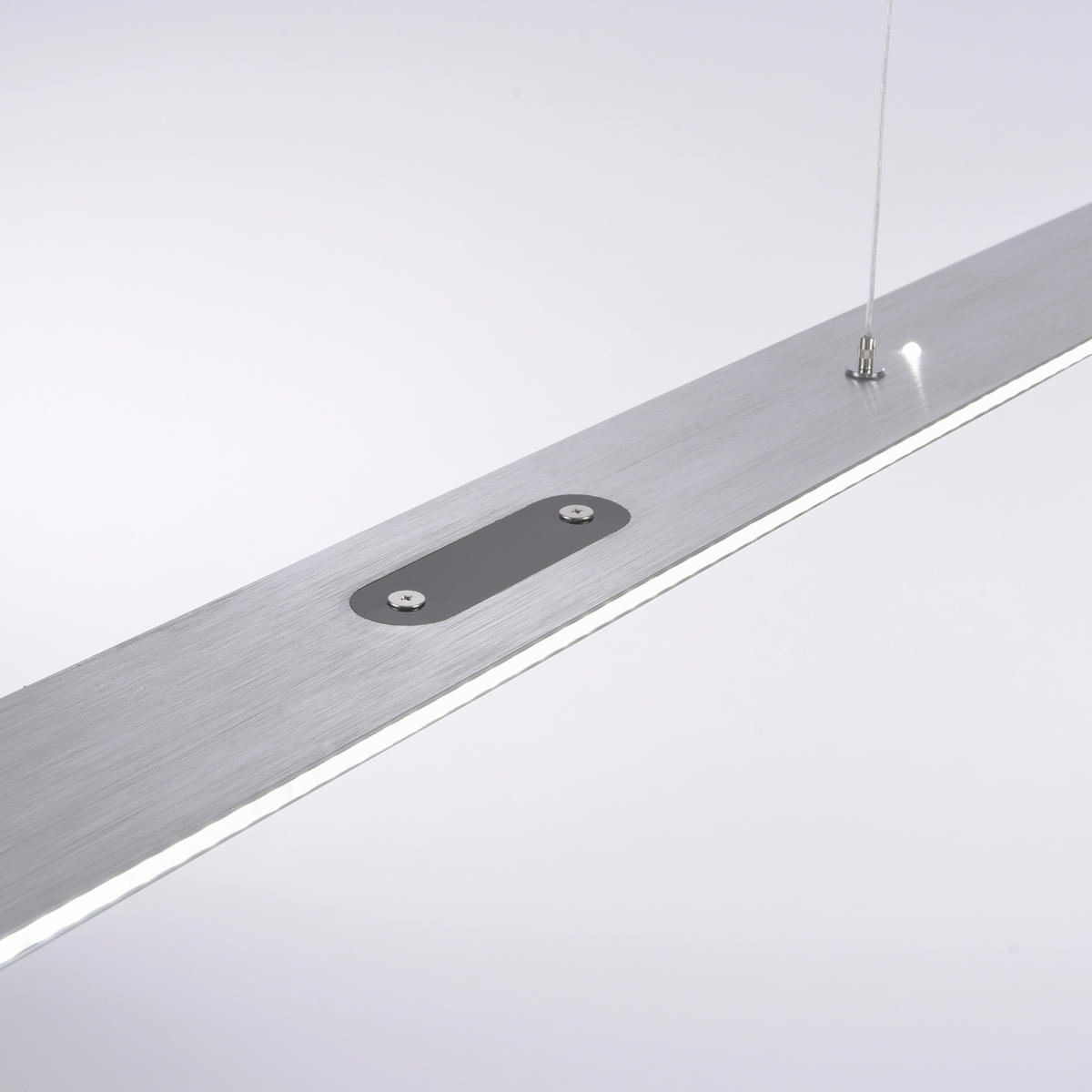 LED-HÄNGELEUCHTE PURE-COSMO 140/8/200 cm   - Alufarben, Design, Kunststoff/Metall (140/8/200cm)
