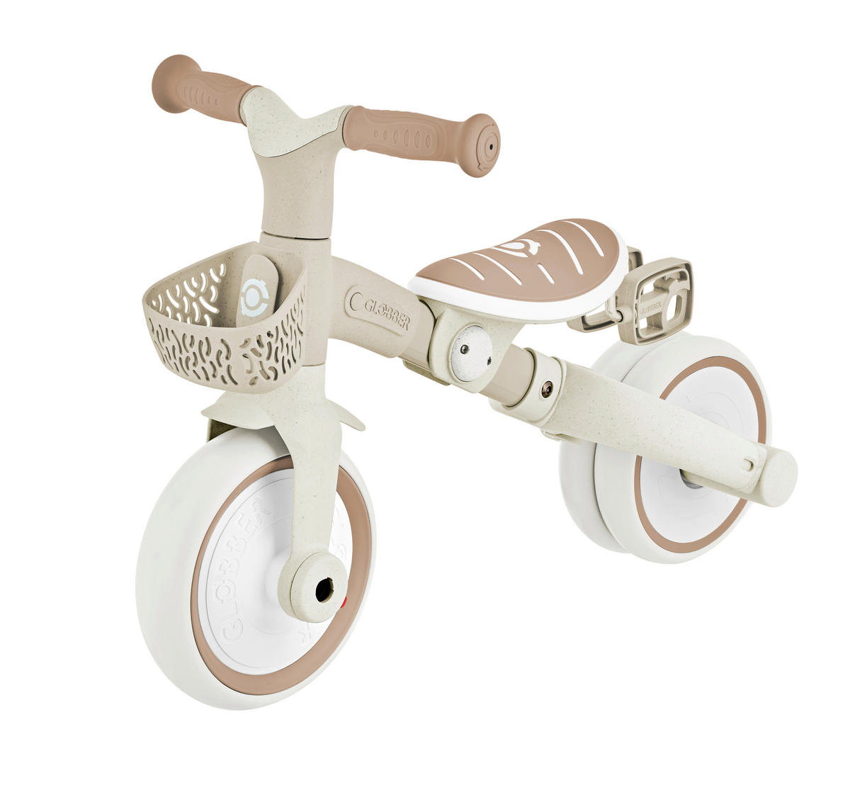 DREIRAD LEARNING TRIKE 2in1 PLUS ECO  - Taupe, Basics, Kunststoff (62.2/42,1/84,3kg) - GLOBBER