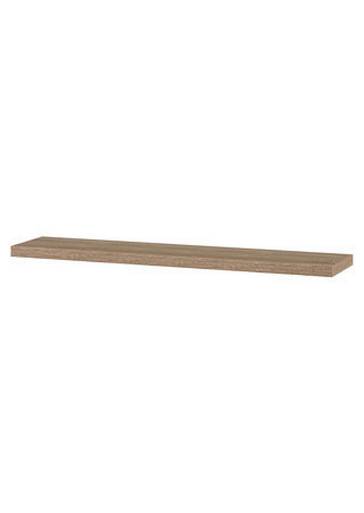 NÁSTENNÁ POLICA, farba duba, 120/3,8/23,5 cm - farba duba, Basics, kompozitné drevo (120/3,8/23,5cm) - Carryhome
