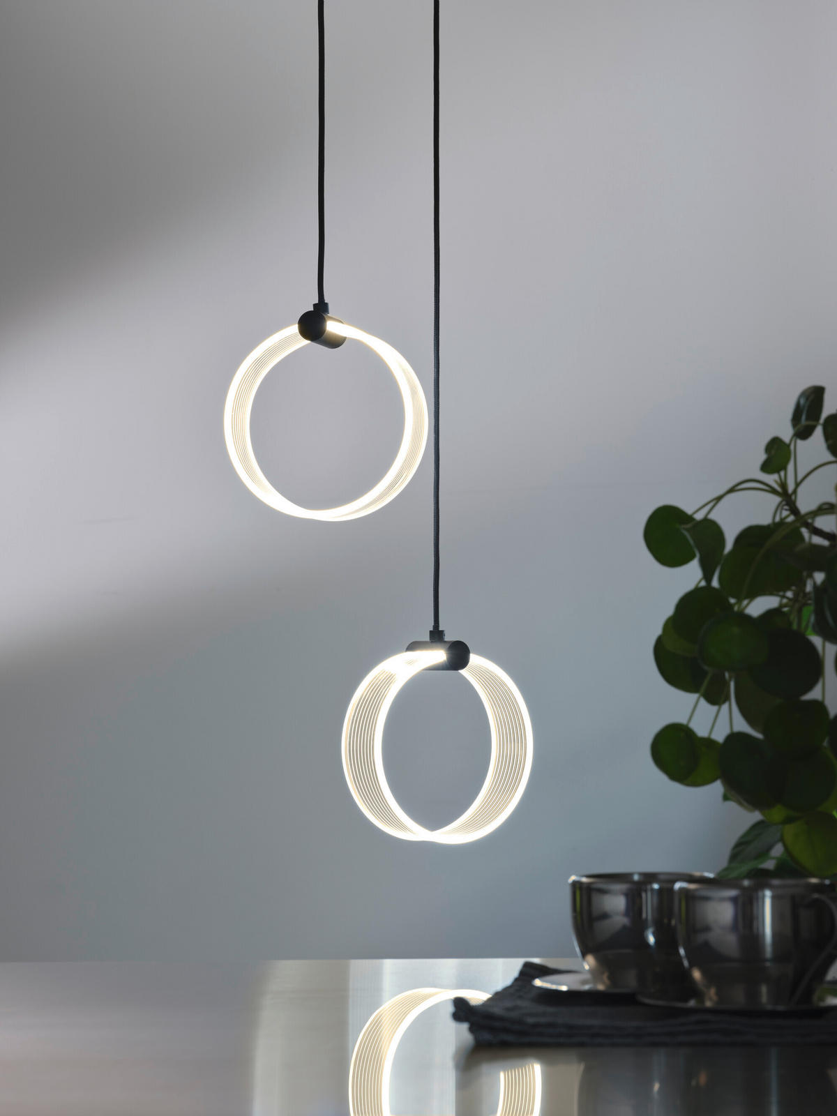 LED-HÄNGELEUCHTE 27,3/15/121 cm   - Schwarz, Design, Kunststoff (27,3/15/121cm) - Ledvance