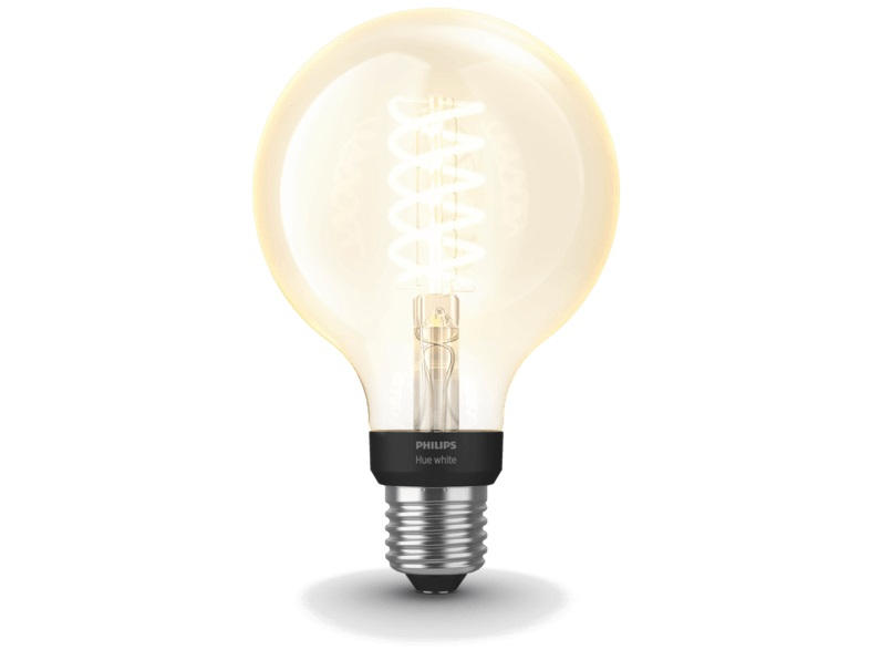 LED-LEUCHTMITTEL White Filament Bulb E27  - Transparent, Basics, Glas (9,5/15/9,5cm) - Philips HUE