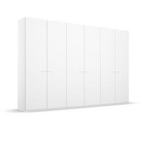 DREHTÜRENSCHRANK in Weiss  - Weiss, Trend, Glas/Holzwerkstoff (301/235/60cm) - Novel