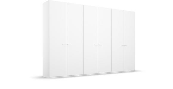 DREHTÜRENSCHRANK 301/223/60 cm 6-türig Weiß - Weiß, Trend, Glas/Holzwerkstoff (301/223/60cm) - Novel