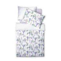 ÁGYNEMŰHUZAT-GARNITÚRA 140/200 cm  - lila/olívazöld, Basics, textil (140/200cm) - Fleuresse