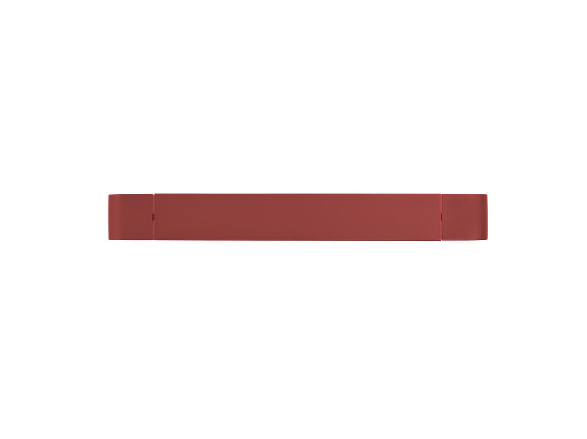 LED-WANDLEUCHTE 40/10/10 cm   - Rot, Design, Metall (40/10/10cm) - Hell