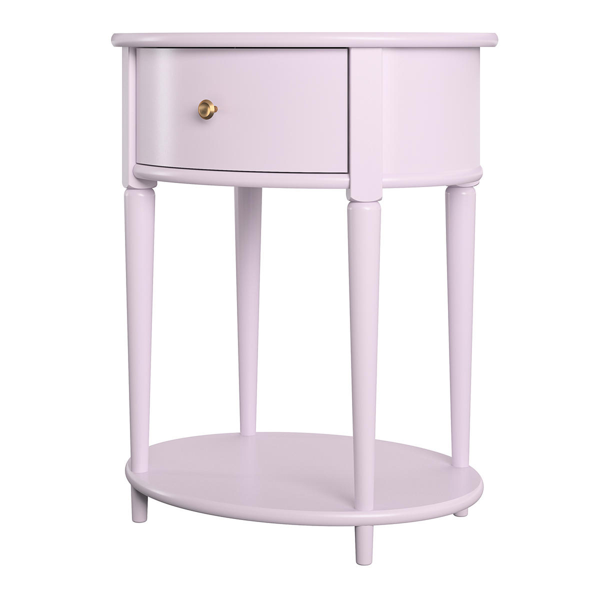 BEISTELLTISCH in Holzwerkstoff 55/45/66 cm  - Lila/Goldfarben, Design, Holzwerkstoff/Metall (55/45/66cm) - MID.YOU