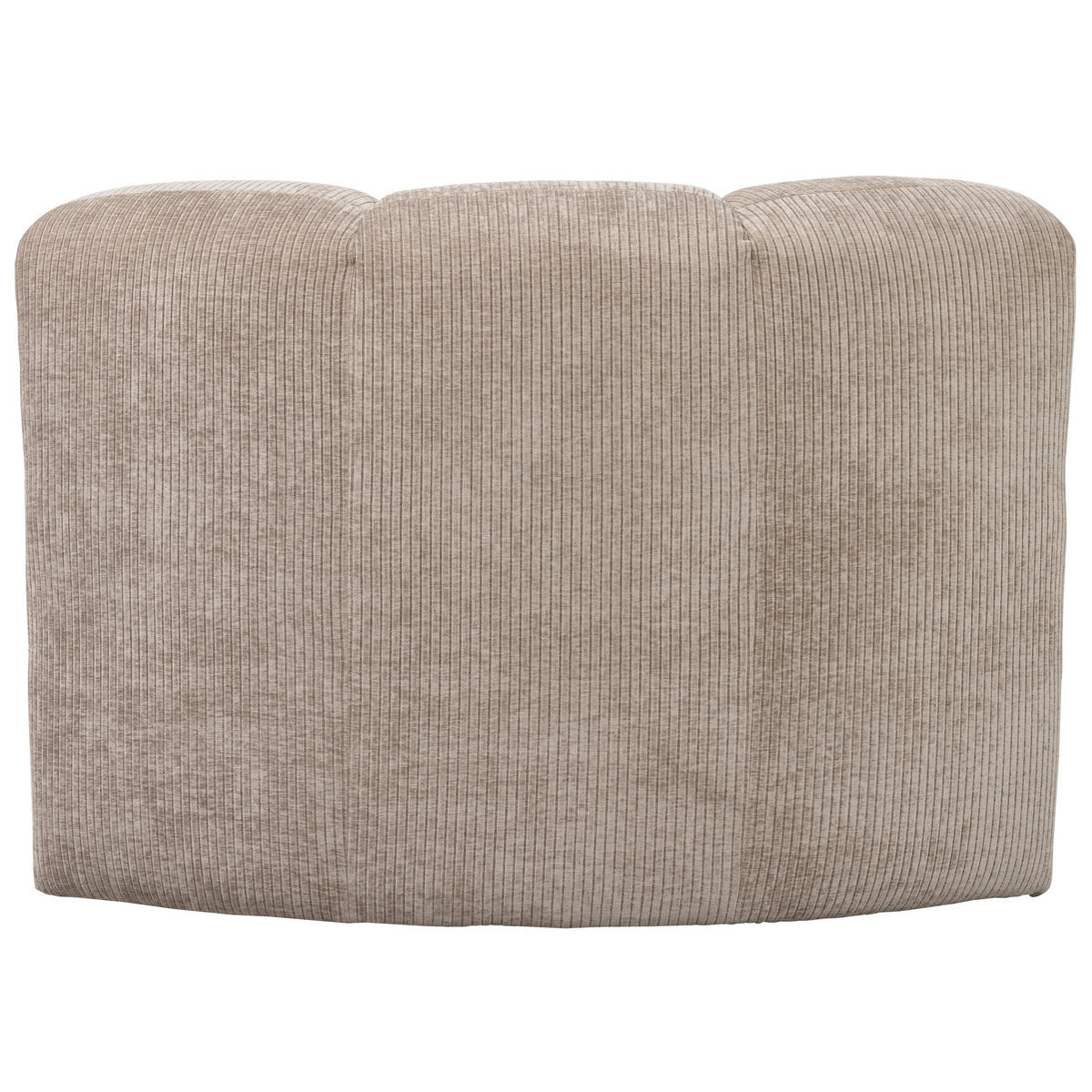 ECKBANK gerippt Sandfarben Kunststoff   - Sandfarben/Schwarz, MODERN, Kunststoff/Textil (83/83/83cm) - Livetastic