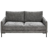 2,5-SITS SOFFA i vävt tyg grå  - svart/grå, Klassisk, metall/textil (176/78/90cm) - MID.YOU