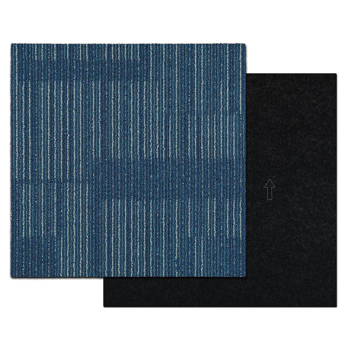 TEPPICHFLIESE - Blau, Basics, Kunststoff (50/50cm) - Esposa
