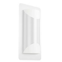 AUSSENWANDLEUCHTE Cistierna 1 35/18/9 cm  - Edelstahlfarben/Weiß, Design, Kunststoff/Metall (35/18/9cm) - Eglo