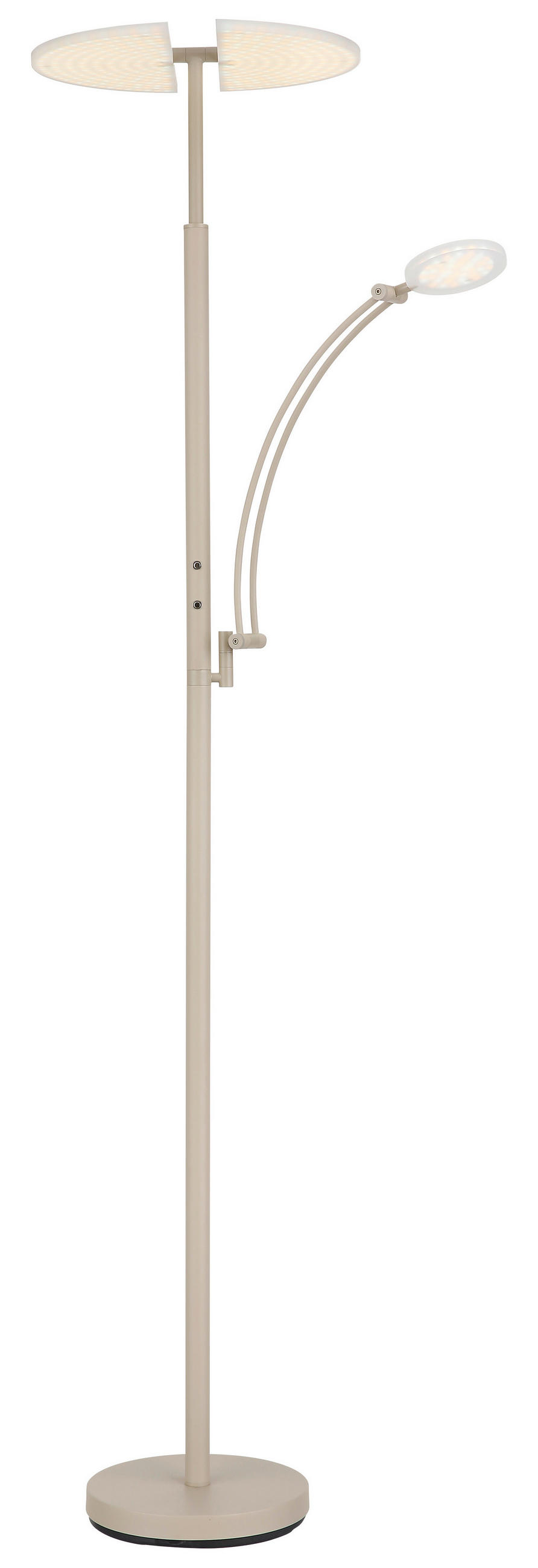 LED-DECKENFLUTER Tirana 80/40,5/183 cm  - Sandfarben/Klar, Design, Kunststoff/Metall (80/40,5/183cm)