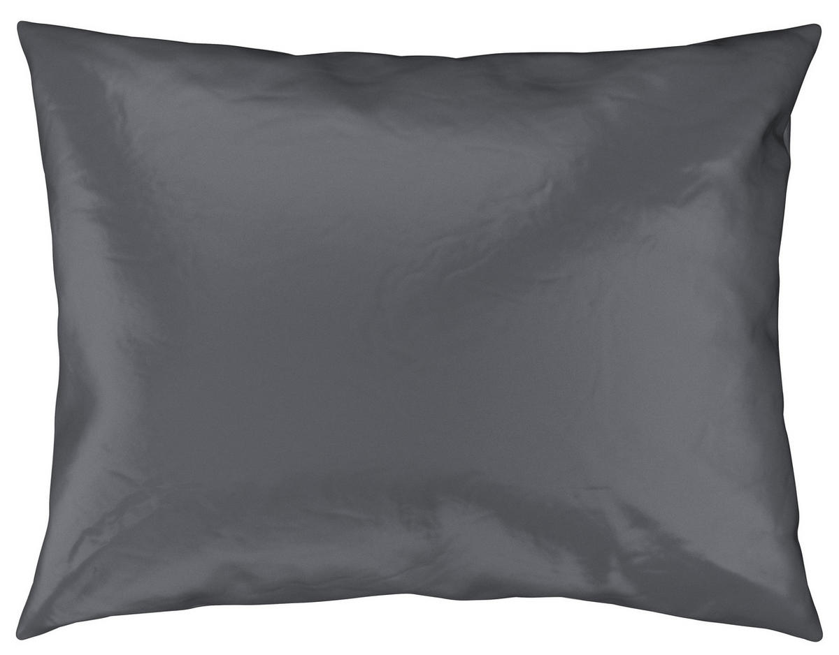 POVLEČENÍ, satén, antracitová, 140/220 cm - antracitová, Basics, textil (140/220cm) - Novel