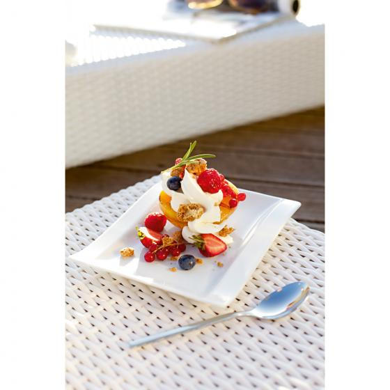 Fine China DESSERTTELLER rechteckig - Weiß, Basics, Keramik (18/15cm) - Villeroy & Boch