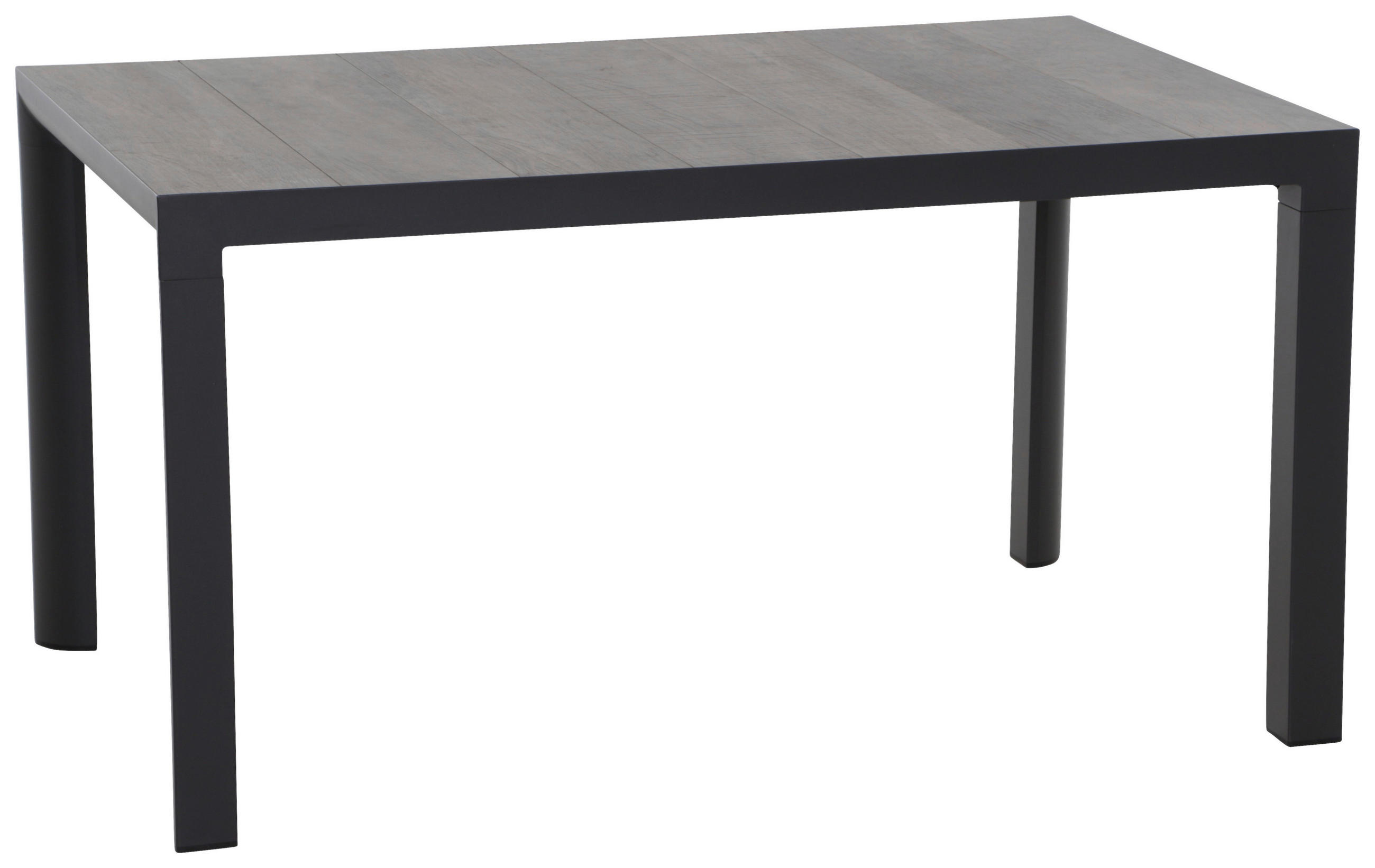 GARTENTISCH 140/90/74 cm Metall rechteckig  - Anthrazit/Graubraun, Basics, Keramik/Metall (140/90/74cm) - Siena Garden