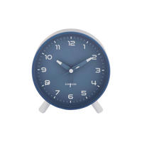 WECKER   - Blau, Basics, Metall (8.5/5/8.5cm) - Karlsson