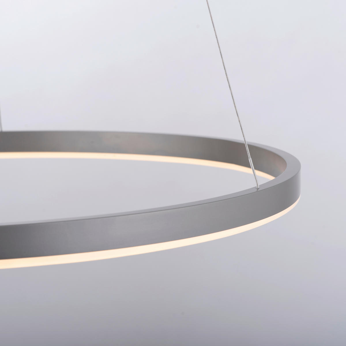 ZÁVĚSNÉ LED SVÍTIDLO, 58,5/58,5/120 cm  - barvy hliníku, Design, kov/plast (58,5/58,5/120cm)