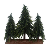 DEKOBAUM  - Ecru/Grün, LIFESTYLE, Holz/Kunststoff (35cm) - X-Mas