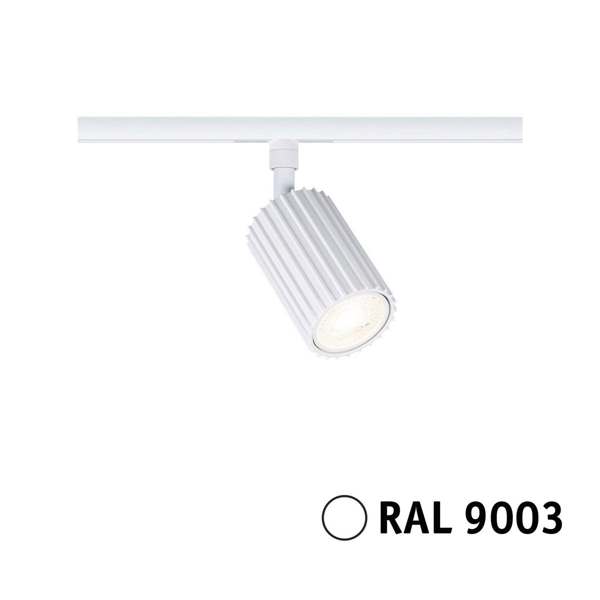 SCHIENENSYSTEM-STRAHLER URail 6,0/17,0 cm  - Weiß, Design, Metall (6,0/17,0cm) - Paulmann