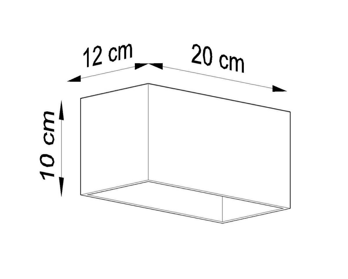 WANDLEUCHTE QUAD 20/12/10 cm  - Schwarz, KONVENTIONELL, Metall (20/12/10cm)