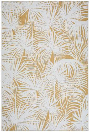 FLACHWEBETEPPICH 80/150 cm CEBU Gelb, Weiß  - Gelb/Weiß, Design, Textil (80/150cm) - Novel
