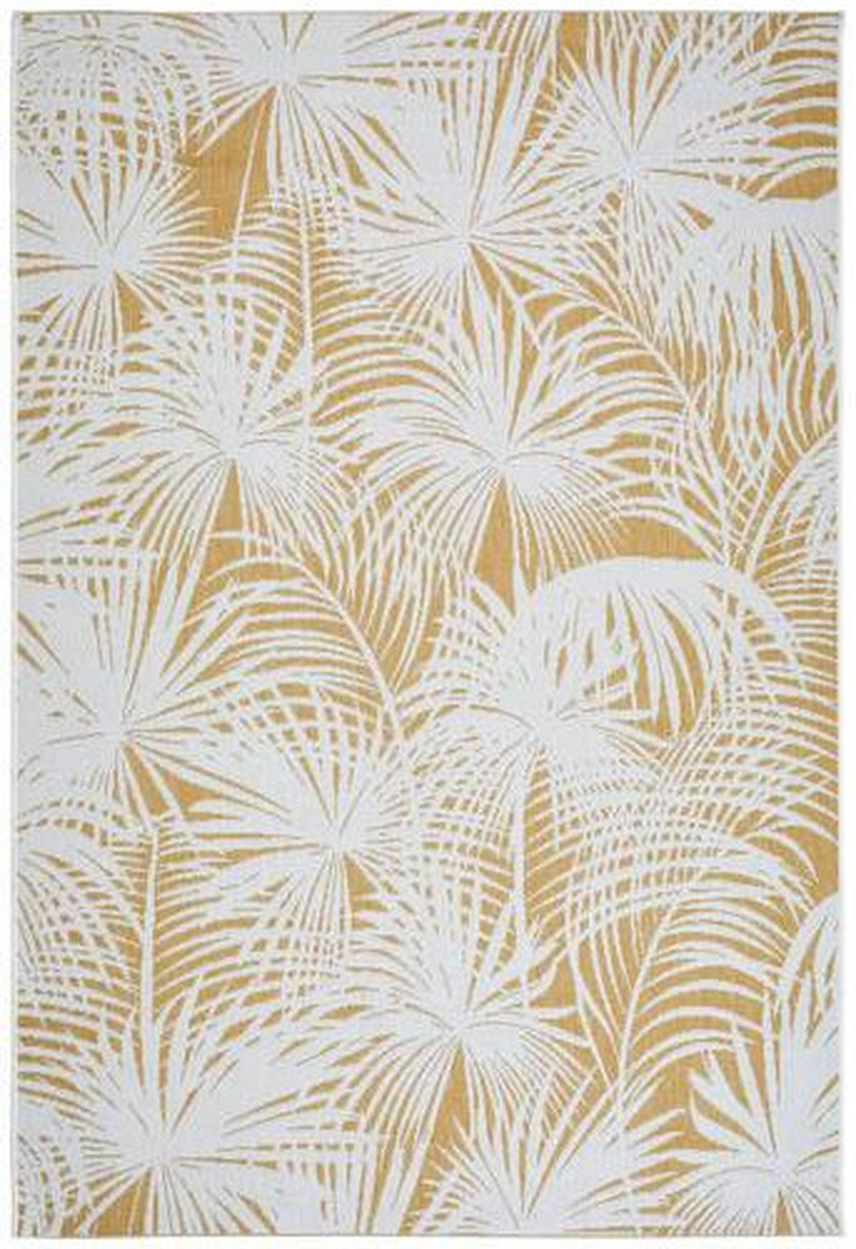 FLACHWEBETEPPICH 80/150 cm CEBU Gelb, Weiß  - Gelb/Weiß, Design, Textil (80/150cm) - Novel