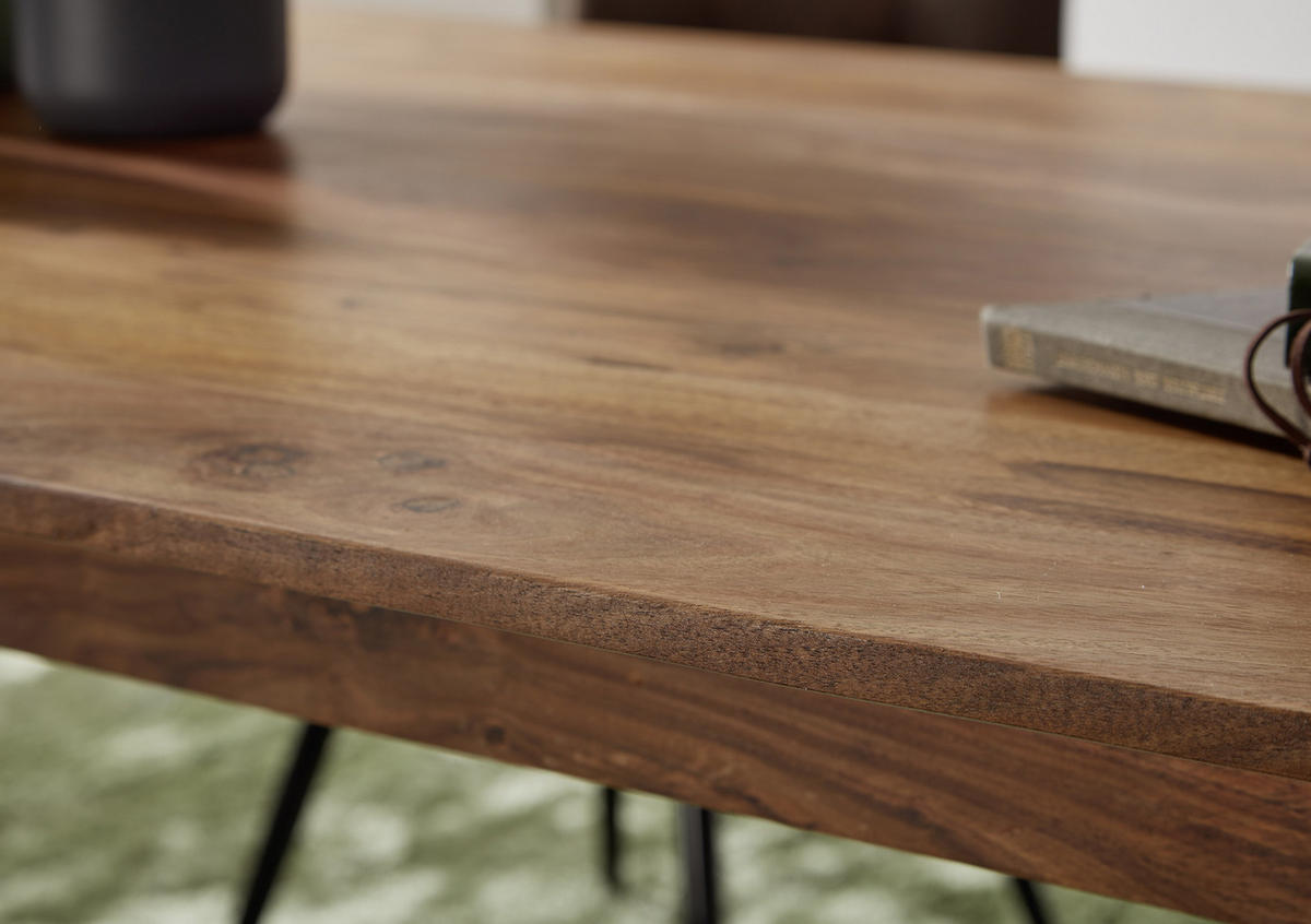 ESSTISCH Sheesham massiv rechteckig Sheeshamfarben  - Sheeshamfarben, MODERN, Holz (120/77/60cm) - MID.YOU