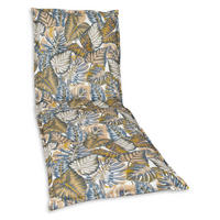 LIEGENAUFLAGE Blätter  - Lila/Creme, Design, Textil (63/9/190cm)