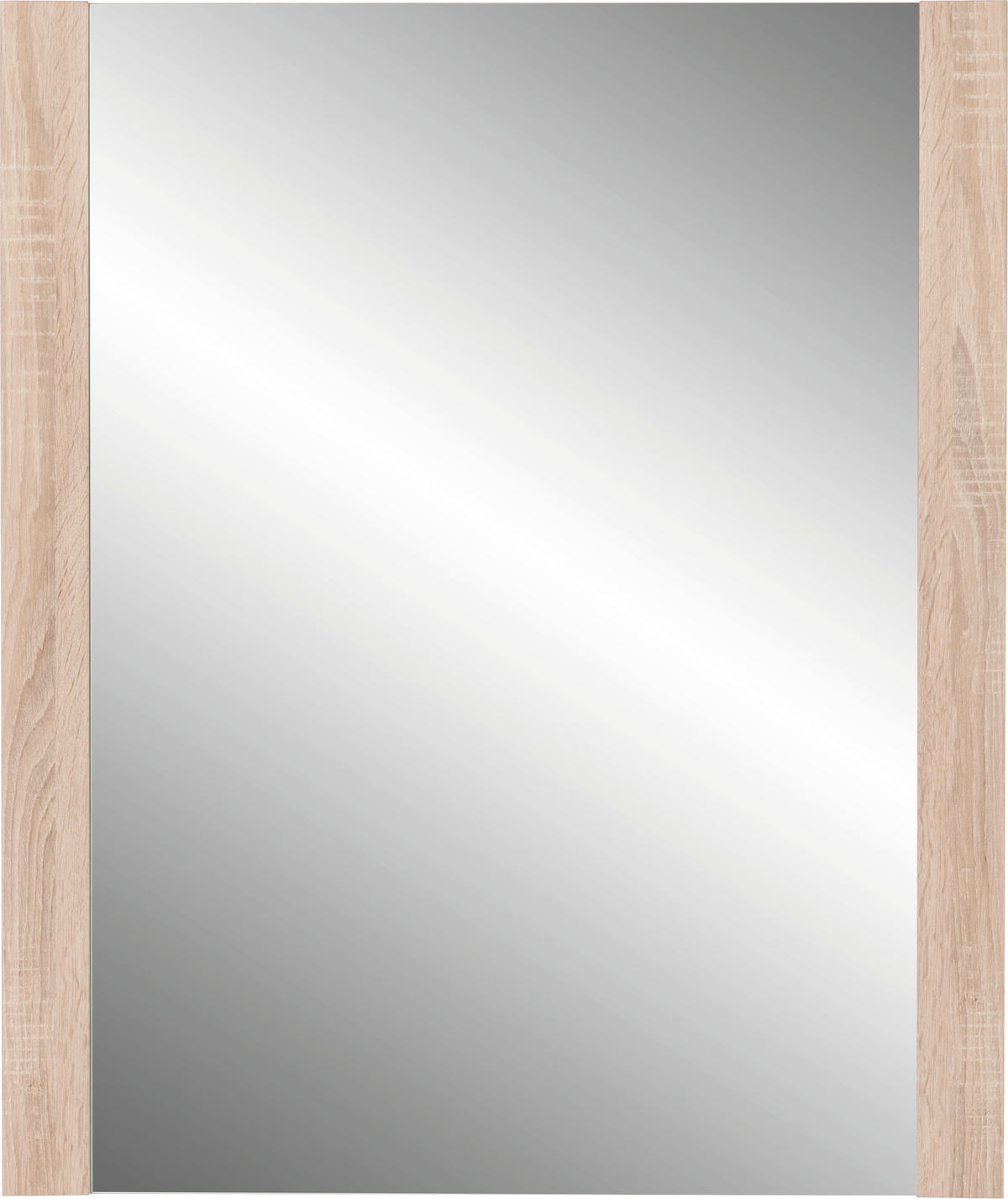 WANDSPIEGEL 74/93/4 cm    in rechteckig  - Sonoma Eiche, Basics, Glas/Holzwerkstoff (74/93/4cm) - MID.YOU